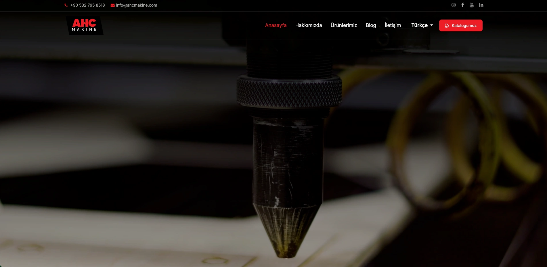 AHC Makine Web Sitesi