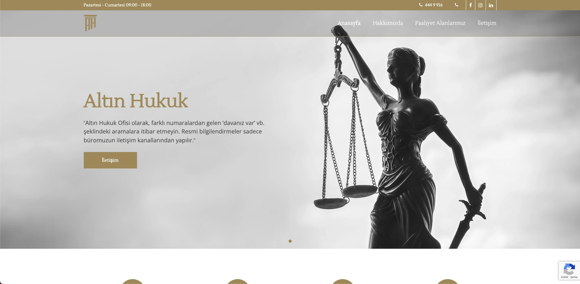 Altın Hukuk Ofisi Web Sitesi