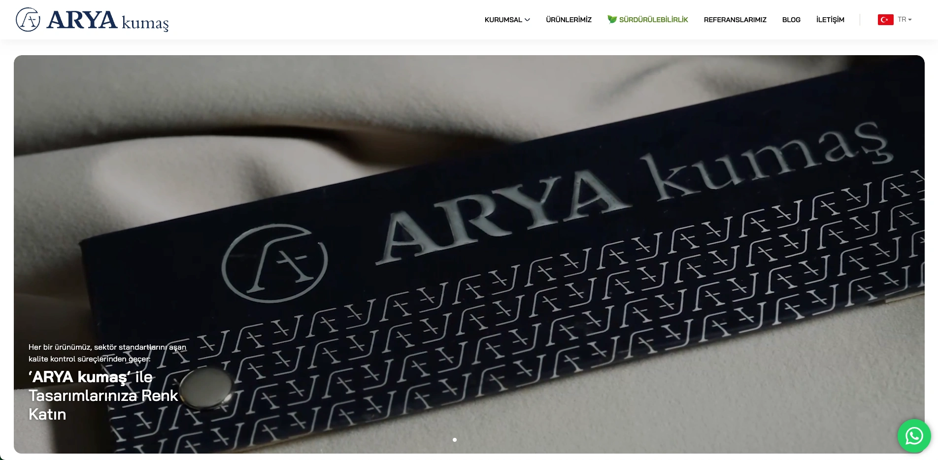 ARYA Kumaş Web Sitesi