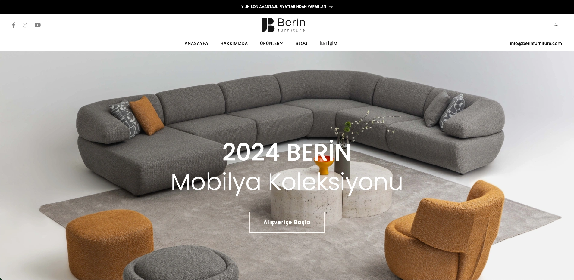 Berin Furniture Web Sitesi