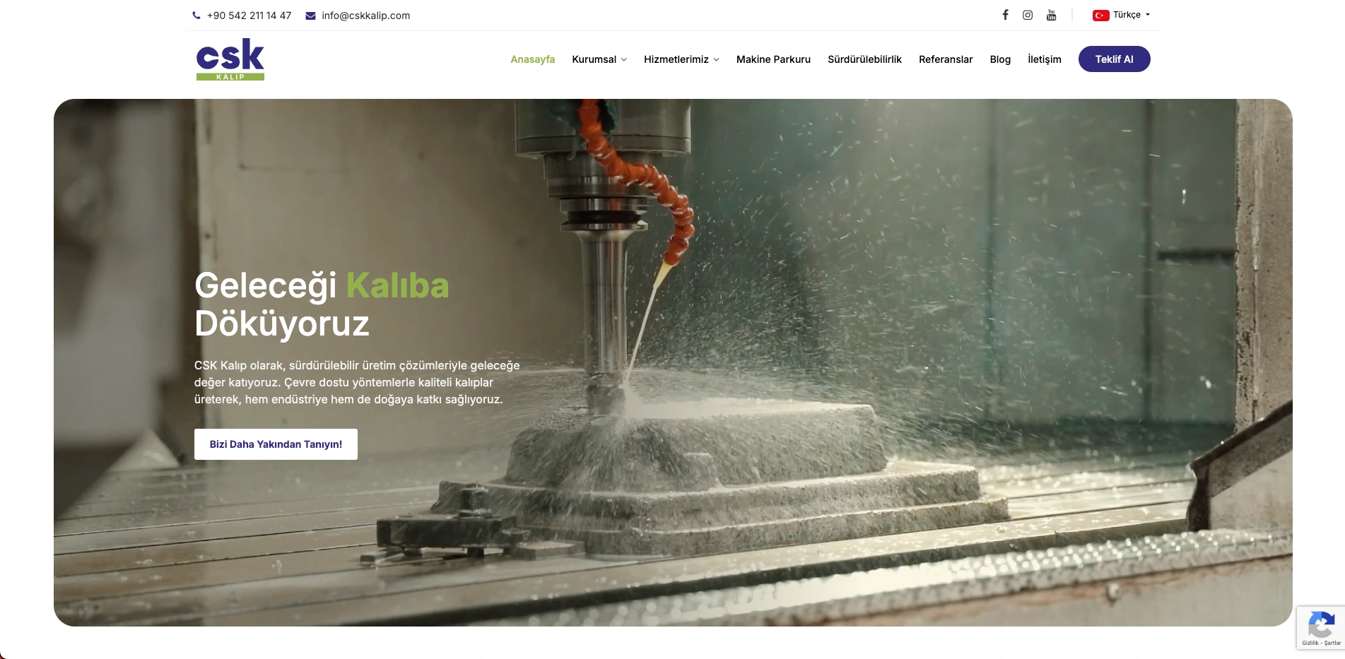 CSK Kalıp Web Sitesi