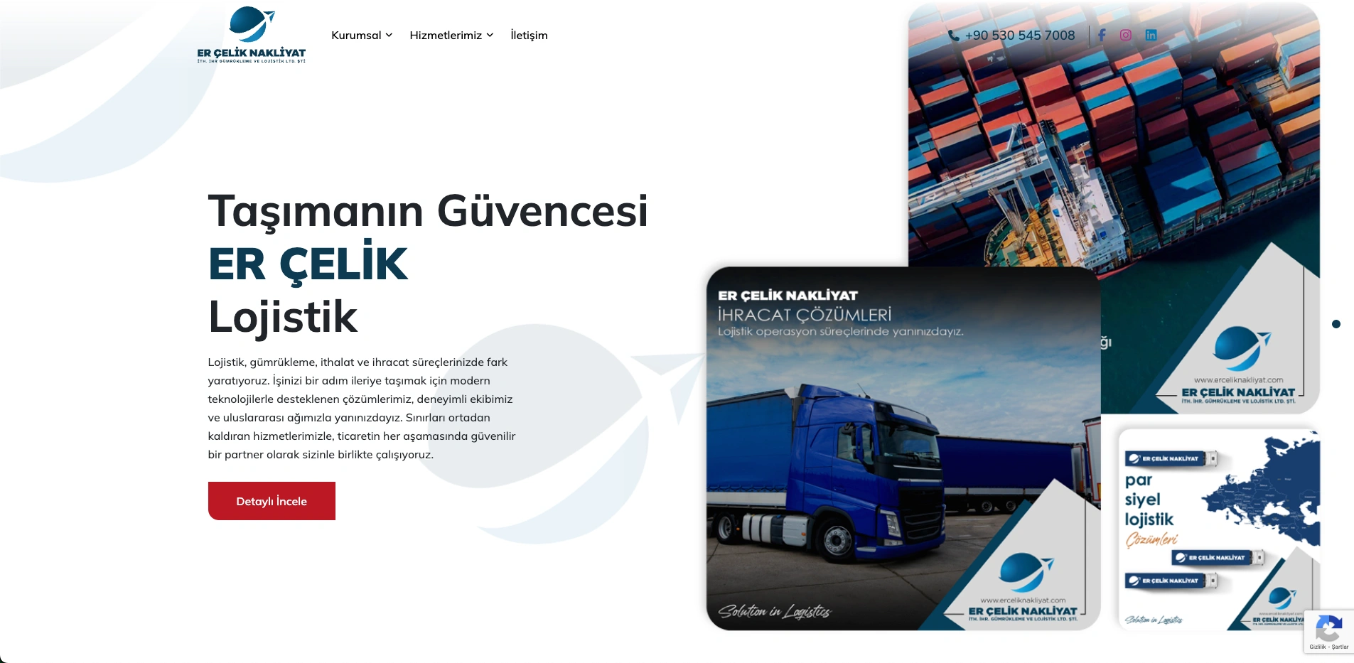 Er Çelik Nakliyat Web Sitesi