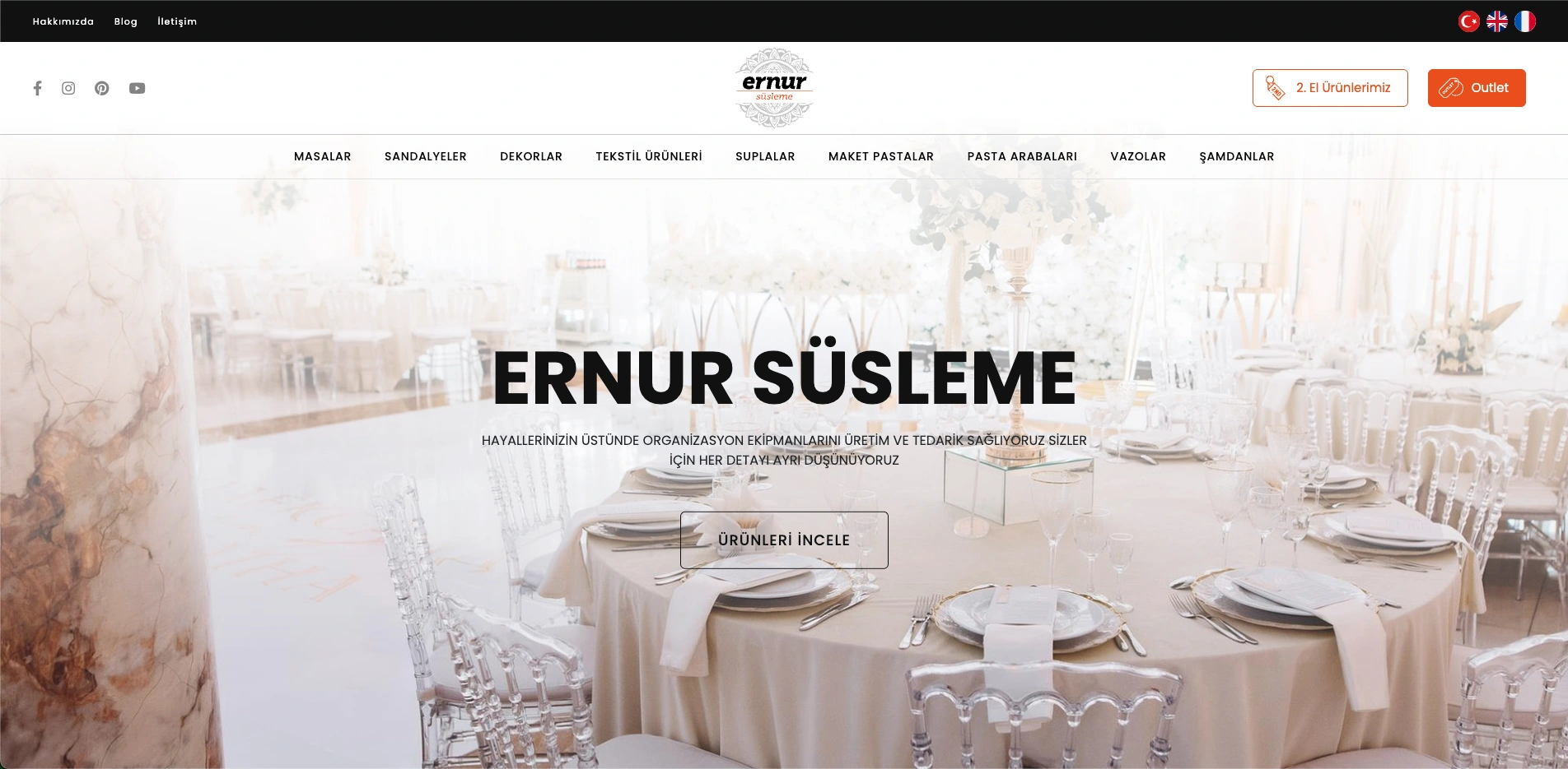 Ernur Süsleme Web Sitesi