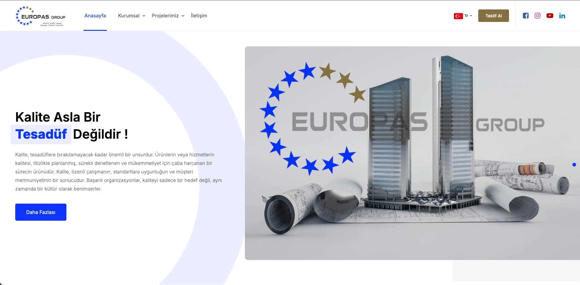 Europas Group Web Sitesi