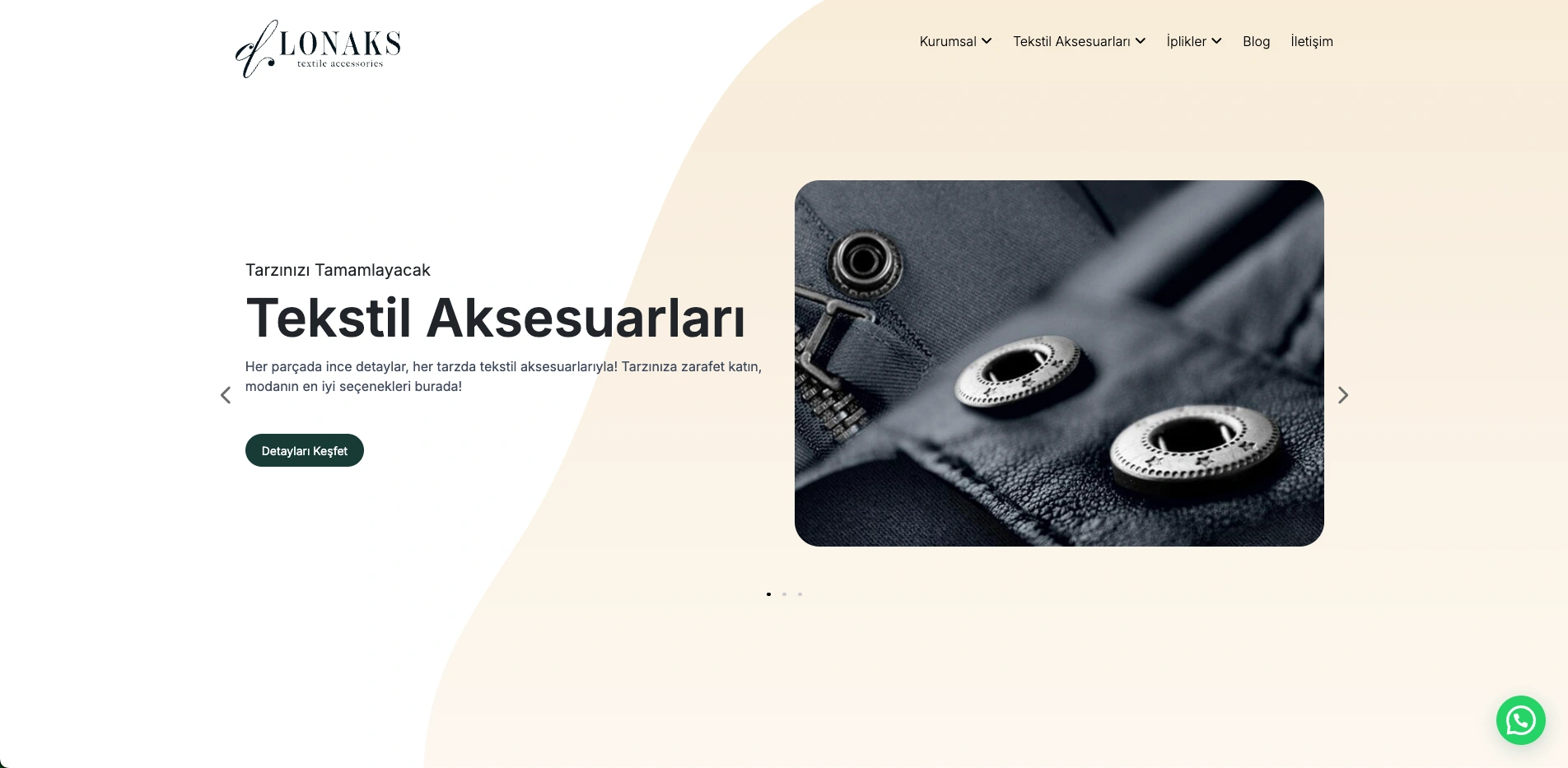 Lonaks Tekstil Aksesuarları Web Sitesi