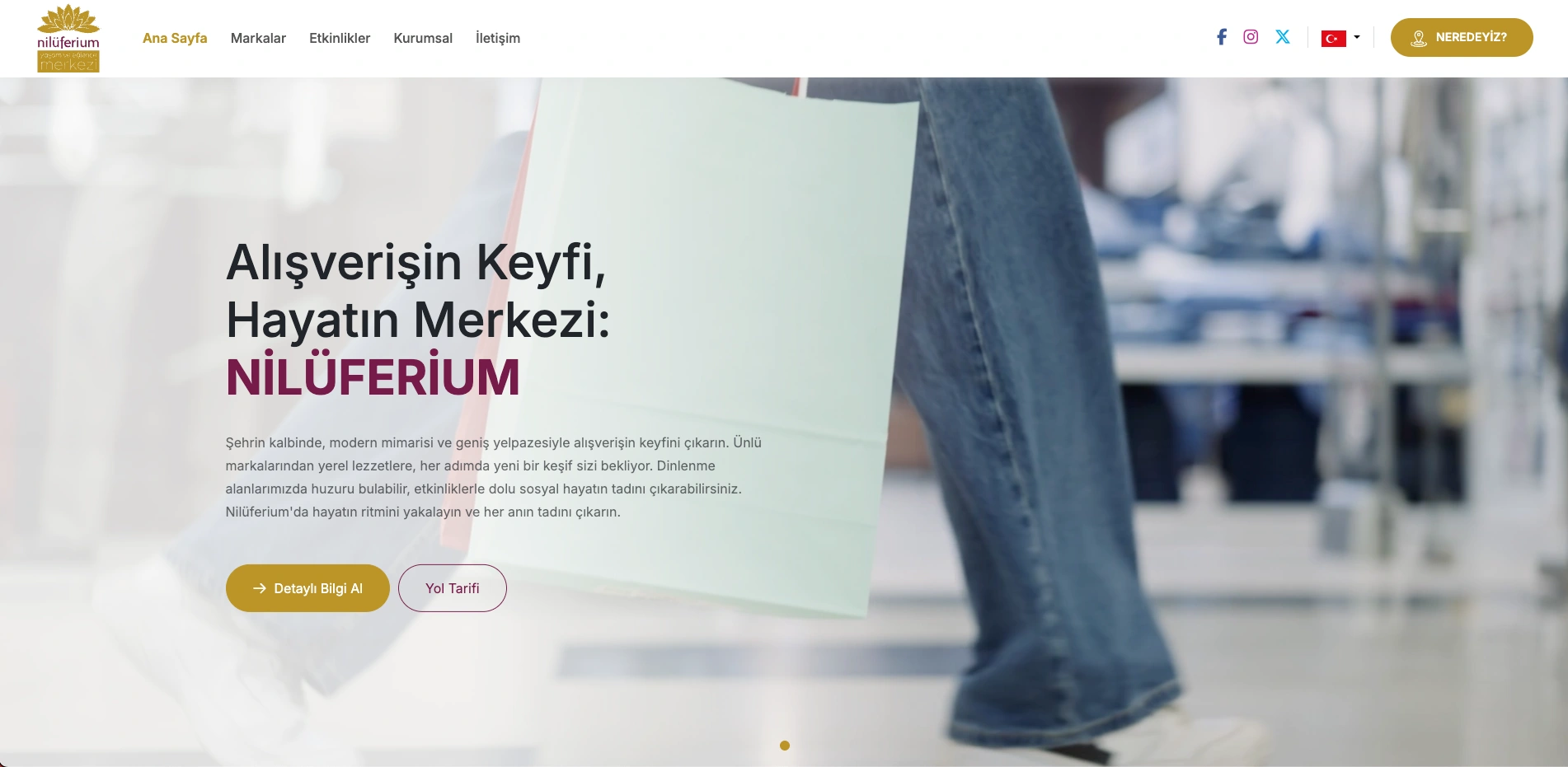 Nilüferium AVM Web Sitesi