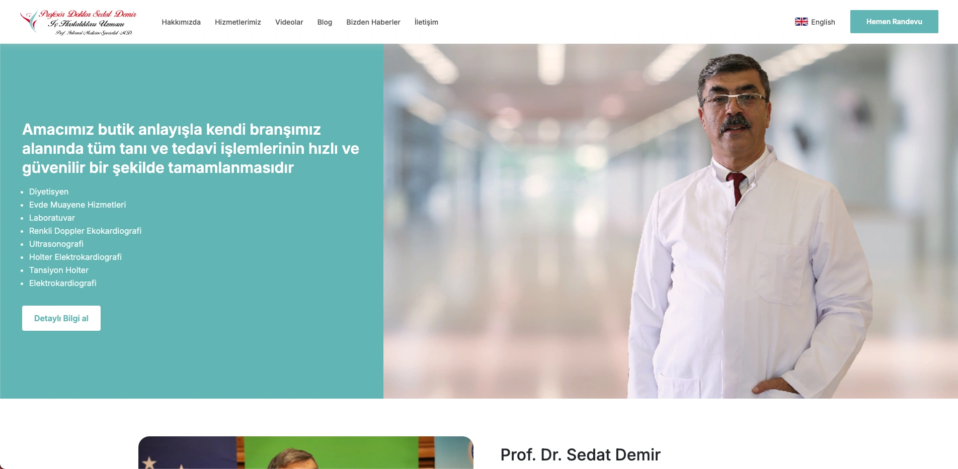 Prof. Dr. Sedat Demir Web Sitesi