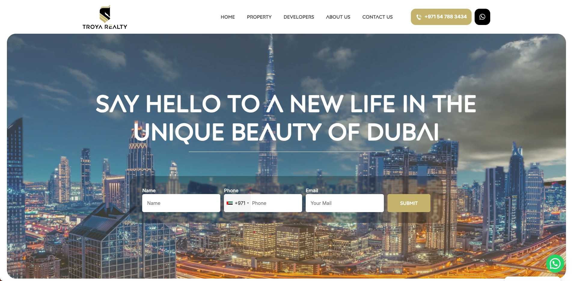 Troya Realty Web Sitesi