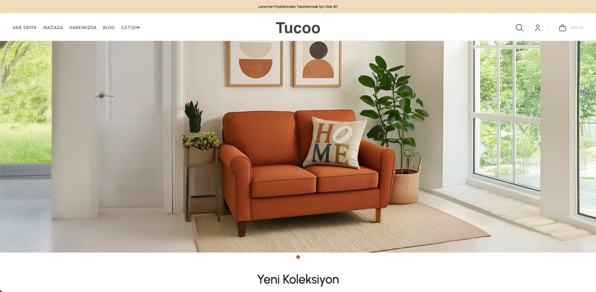 Tucoo Home E-ticaret Web Sitesi