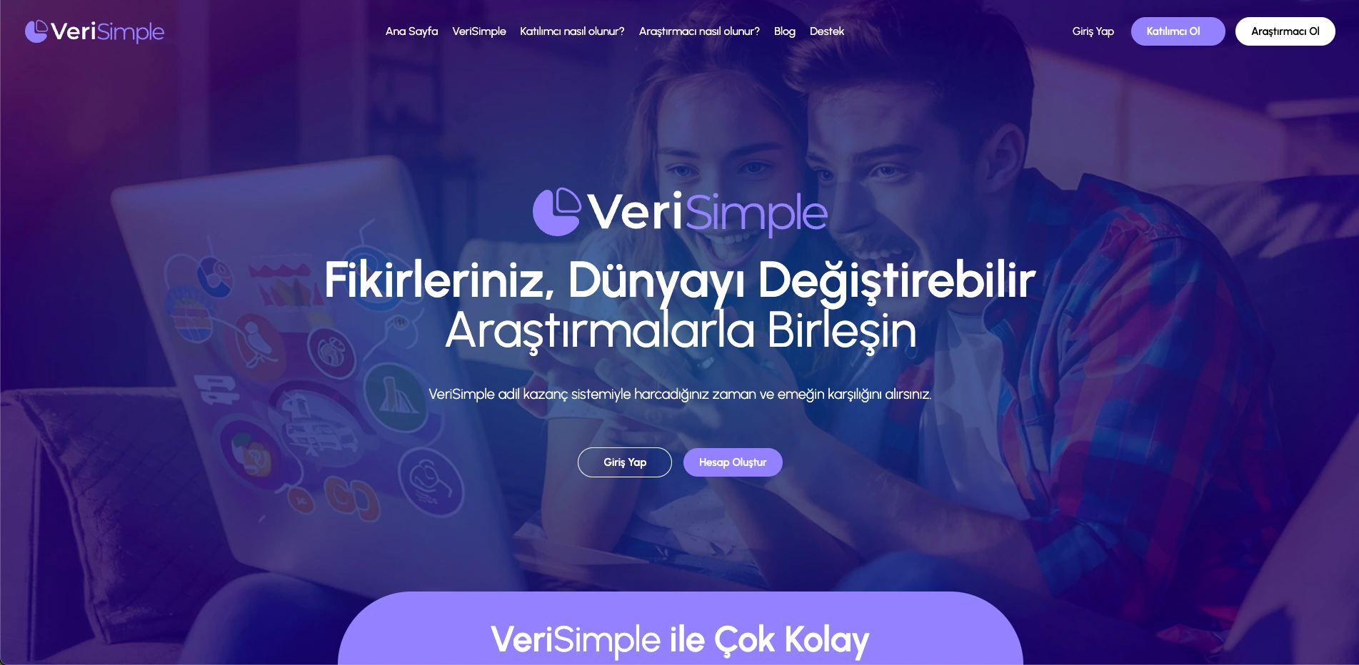 VeriSimple Web Sitesi