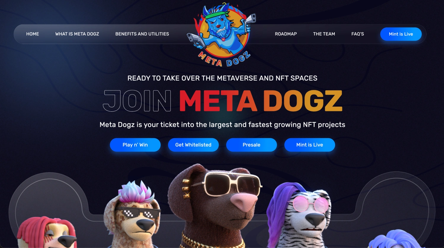 META DOGZ Web Sitesi