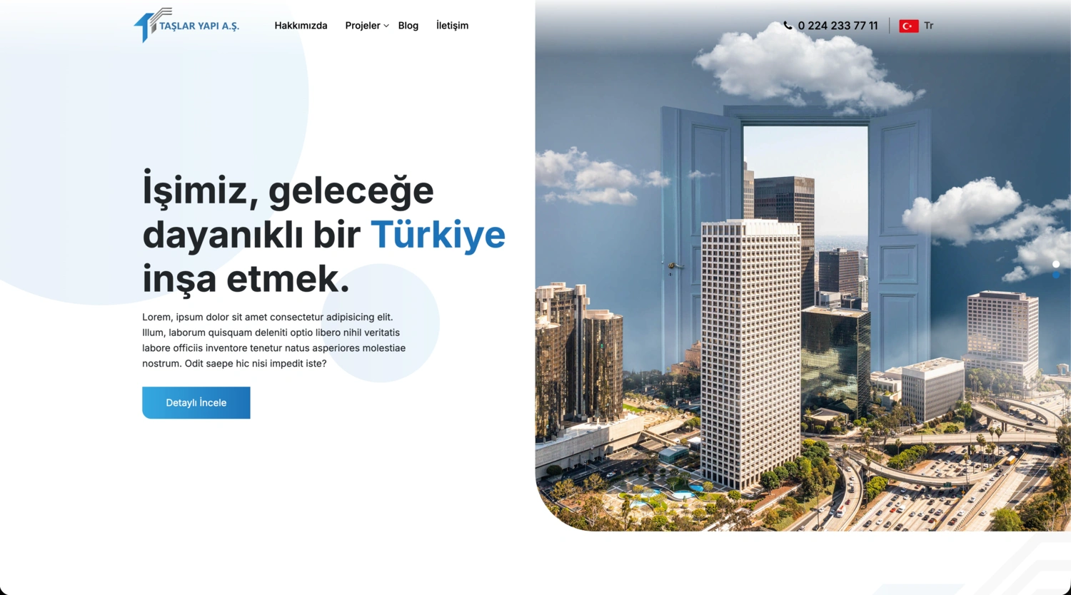 Taşlar Yapı Web Sitesi