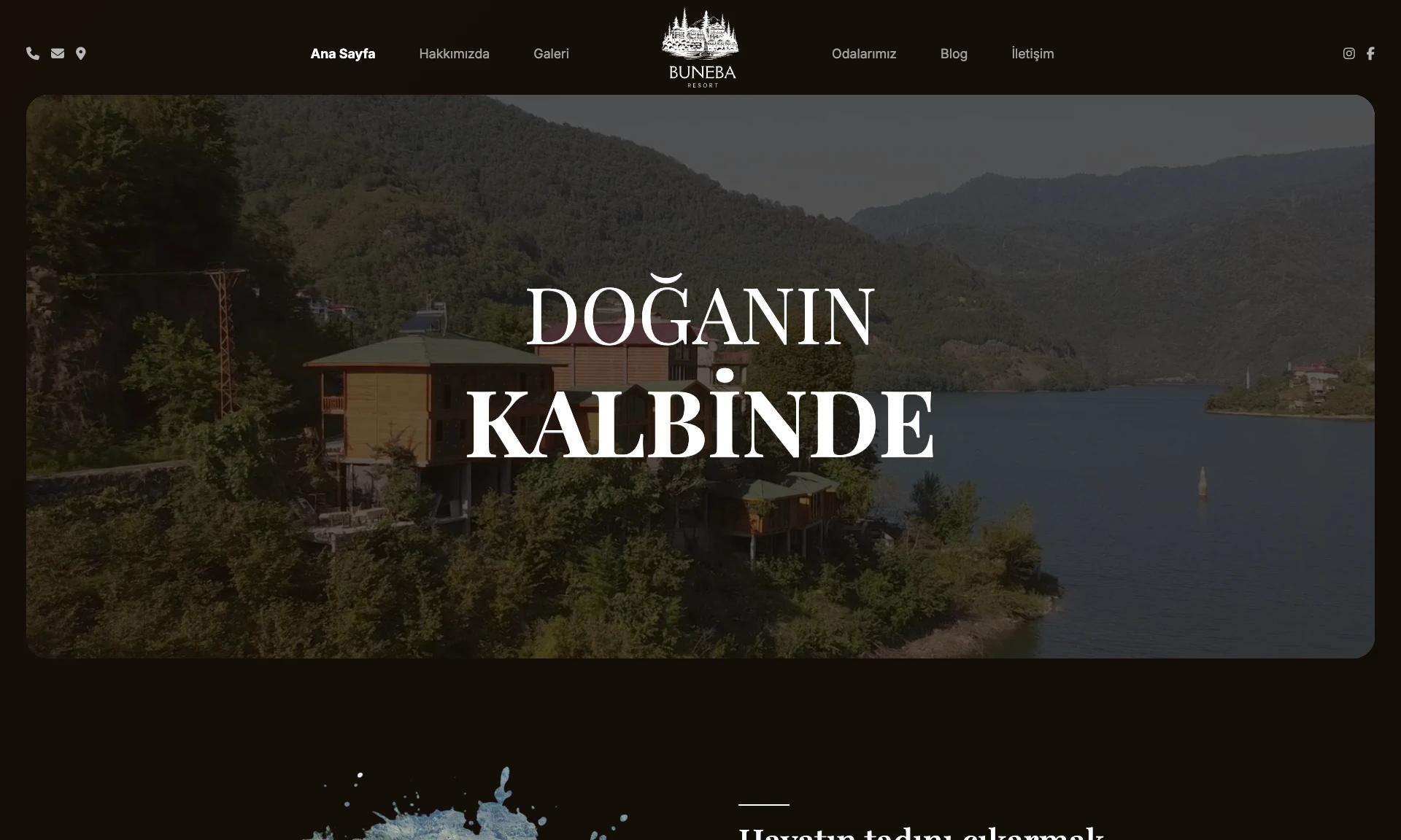 Buneba Resort Web Sitesi