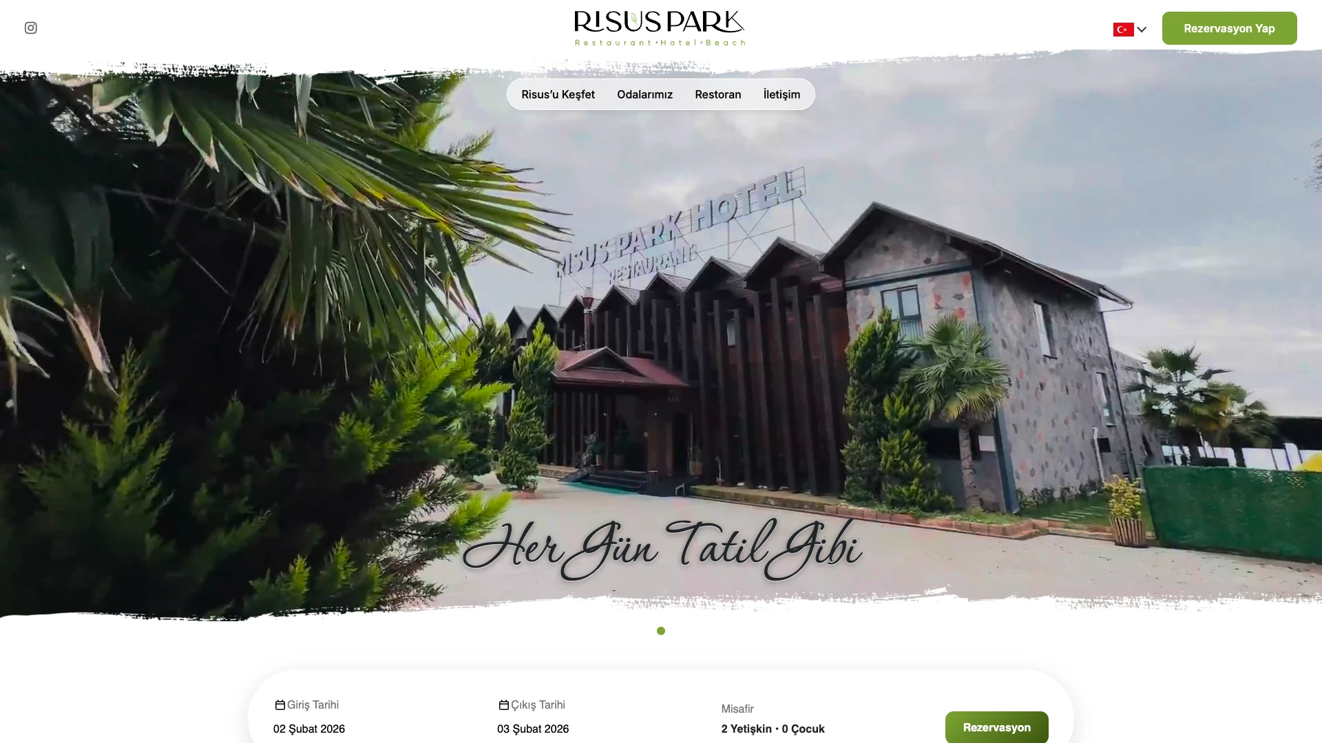 Risus Park Hotel Web Sitesi