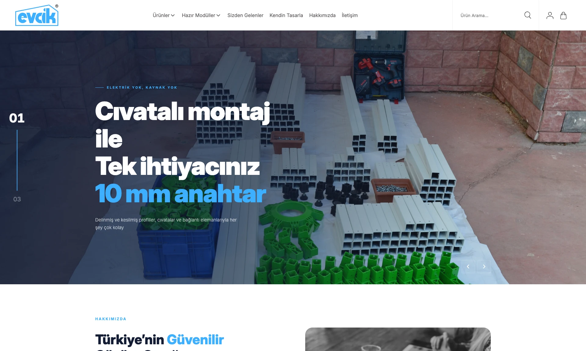 Evcik E-ticaret Web Sitesi
